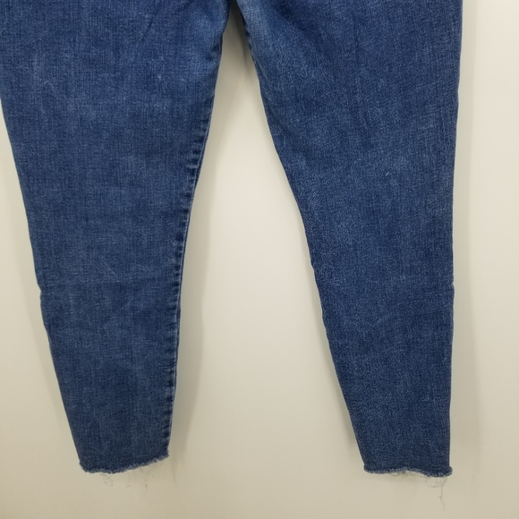 Abercrombie & Fitch Ultra High Rise Super Skinny Ankle Raw Hem Jeans Size 14/32 - Picture 7 of 10